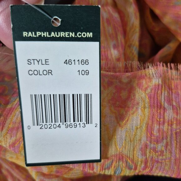 NWT Ralph Lauren 100% Silk Square Scarf - Picture 4 of 7